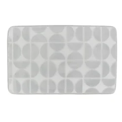 Tappeto da bagno rettangolare in memory foam (50 x 80 cm) Motivo Grigio chiaro