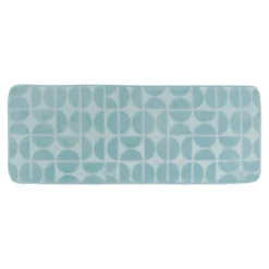 Tappeto da bagno rettangolare in memory foam (45 x 120 cm) Motivo Azzurro