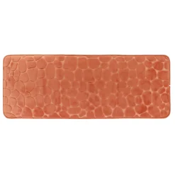 Tappeto da bagno rettangolare memory foam (50 x 120 cm) Galeo Rame