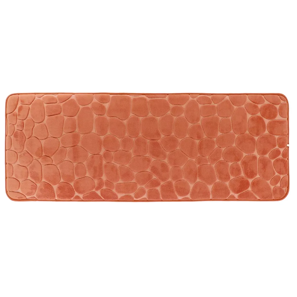 Tappeto da bagno rettangolare memory foam (50 x 120 cm) Galeo Rame