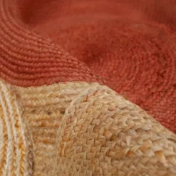 Tappeto da salotto rettangolare in juta tessuto a mano (200 x 300 cm) Tara Terracotta