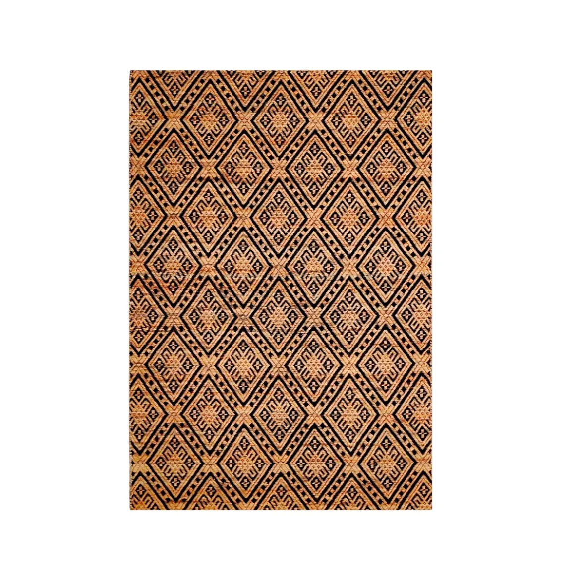 Tappeto da soggiorno rettangolare juta tessuto a mano (140 x 200 cm) Meera Beige