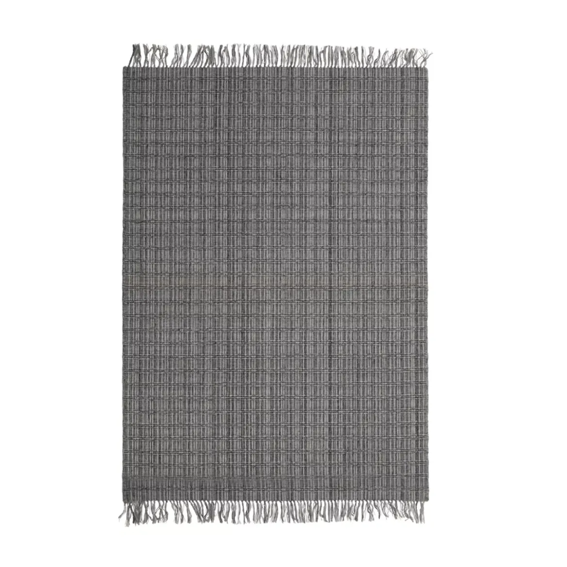 Tappeto da soggiorno rettangolare in materiale riciclato (160 x 230 cm) Priya Grigio