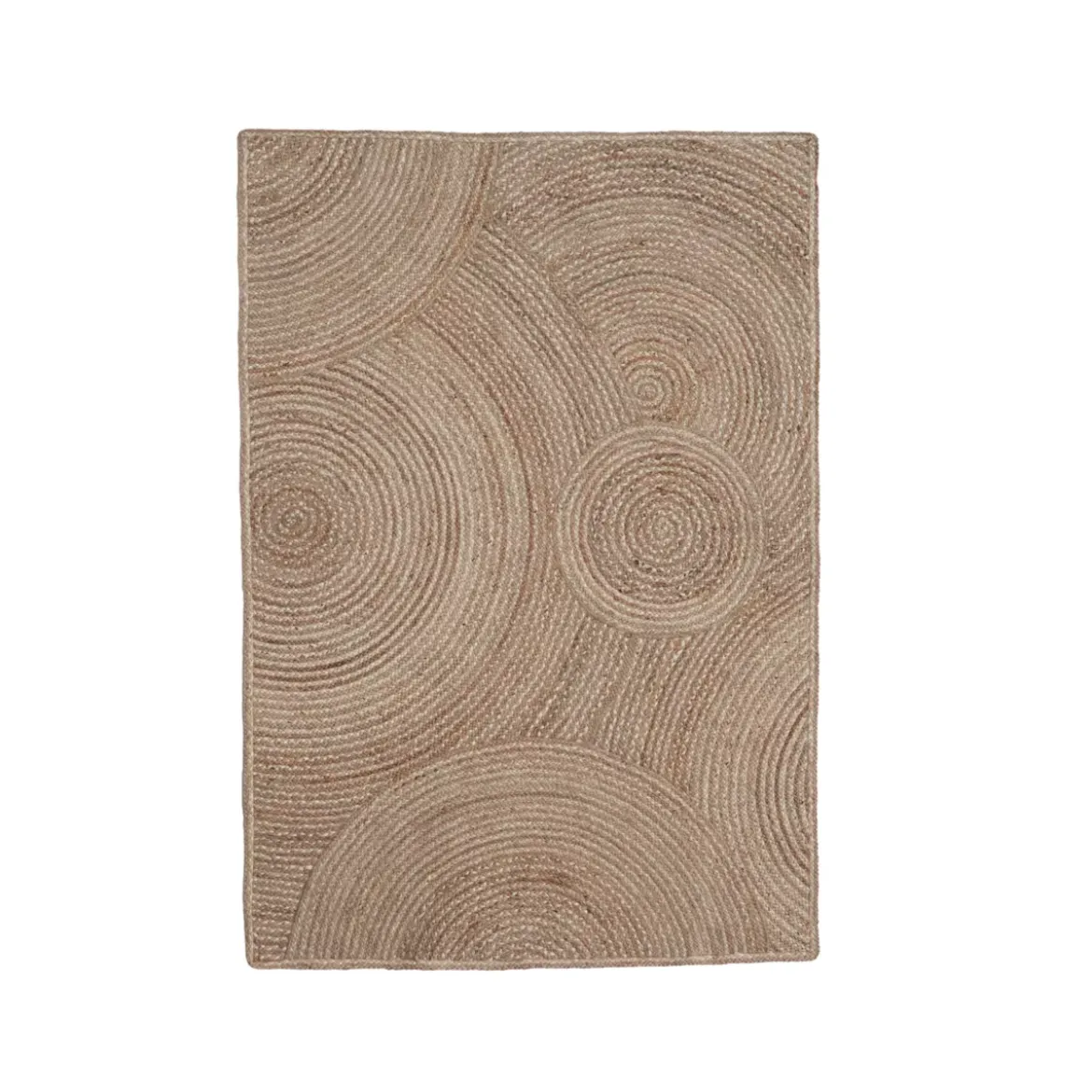 Tappeto da soggiorno rettangolare juta intrecciata a mano (160 x 230 cm) Neha Beige