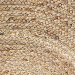 Tappeto juta (Ø80 cm) Lurex Cosy Beige