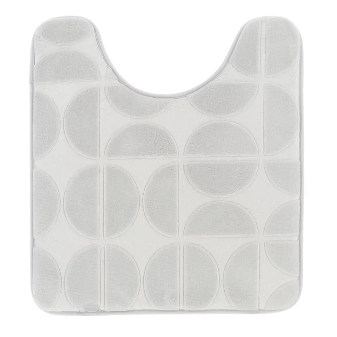 Tappeto per wc con memoria di forma (45 x 50 cm) Motivo Grigio chiaro
