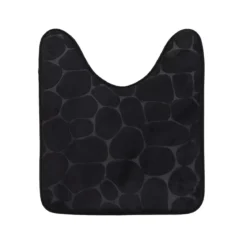 Tappeto per wc con memory foam (45 x 50 cm) Galeo Nero