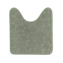 Tappeto per wc con memory foam (45 x 50 cm) Galeo Verde cachi