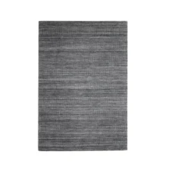 Tappeto rettangolare da soggiorno in materiale riciclato (140 x 200 cm) Aiko Grigio