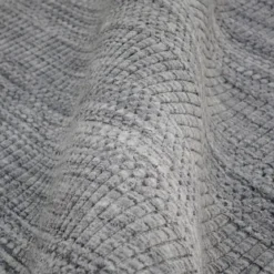 Tappeto rettangolare da soggiorno in materiale riciclato (140 x 200 cm) Aiko Grigio
