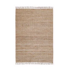 Tappeto rettangolare in juta fatto a mano (160 x 230 cm) Yuki Marrone