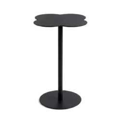 Tavolino d'appoggio in metallo (H53 cm) Lysa Nero