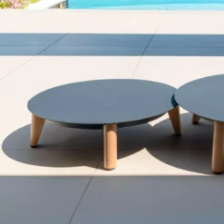 Tavolino rotondo (P68 cm) Monte Carlo Antracite