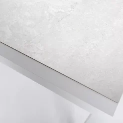 Tavolo da giardino in alluminio e ceramica 8 posti (180 x 90 cm) Modena Bianco