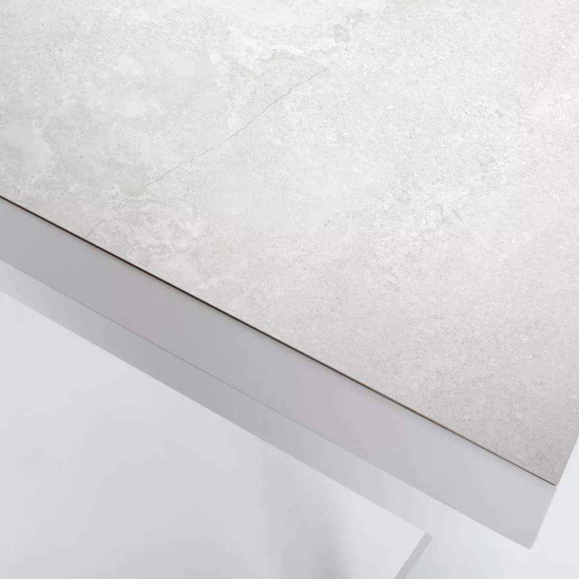 Tavolo da giardino in alluminio e ceramica 8 posti (180 x 90 cm) Modena Bianco
