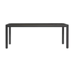 Tavolo da giardino 8 posti alluminio e ceramica (180 x 90 cm) Modena Nero marmorizzato
