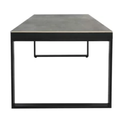Tavolo da giardino 8 posti Allumino/Ceramica Kore (180 x 90 cm) Grigio antracite