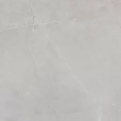 Tavolo da giardino 6 posti Alluminio/Ceramica Modena (150 x 75 cm) Bianco e grigio