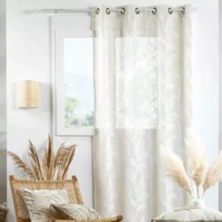 Tenda ad occhielli (140 x 260 cm) Hemera Ecru