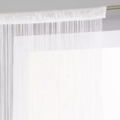 Tenda a fili (90 x H200 cm) Tinta unita Bianco