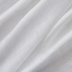 Tenda arricciata effetto lino (140 x 240 cm) Robin Bianco