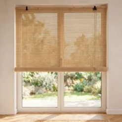 Tenda a rullo a listelli (200 x 200 cm) in Bambù Beige