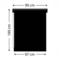 Tenda a rullo filtrante (90 x 180 cm) Pure Grigio cemento