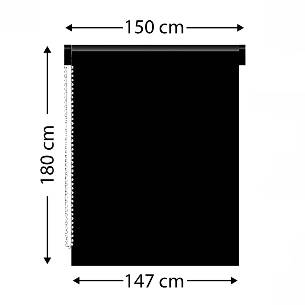Tenda a rullo filtrante (150 x 180 cm) Pure Grigio cemento