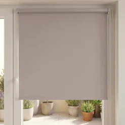 Tenda a rullo oscurante Tinta unita (60 X H 180 cm) Beige