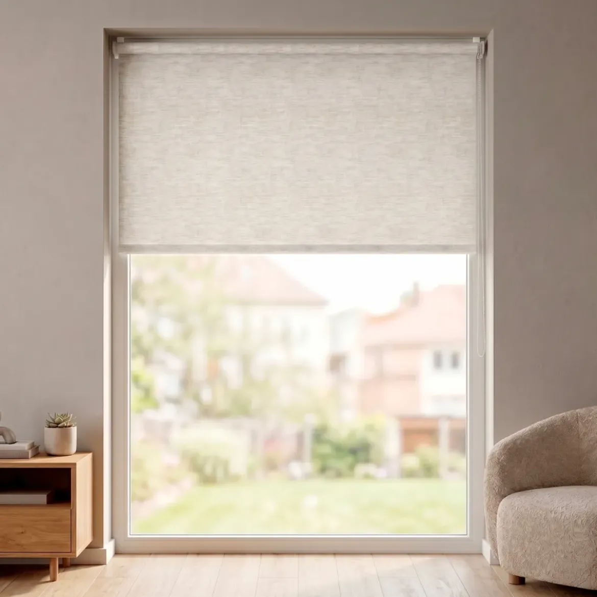 Tenda a rullo oscurante (180 x 180 cm) Elio Beige mélange