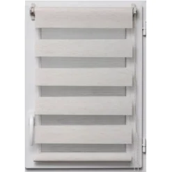Tenda a rullo (45 X alt. 90 cm) Giorno/Notte Beige sfumato