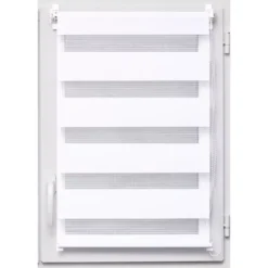 Tenda a rullo (45 x H250 cm) Giorno/Notte Bianco