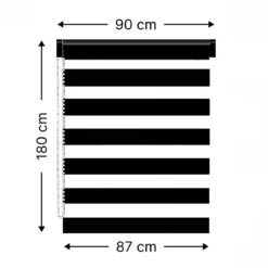 Tenda a rullo (90 X H180 cm) Giorno/Notte Grigio antracite