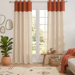 Tenda bouclé (140 x 240 cm) Ava Terracotta