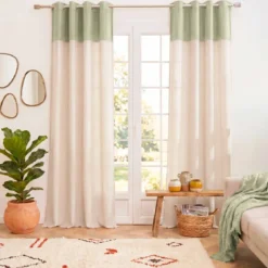 Tenda bouclé (140 x 280 cm) Ava Verde rosmarino