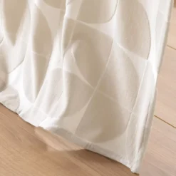 Tenda con occhielli velluto (135 x 260 cm) Geolia Beige
