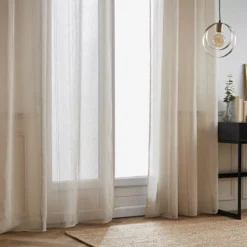 Tenda con occhielli (140 x 280 cm) Leontina Beige