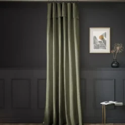 Tenda cotone regolabile (140 x max 270 cm) Sixtine Verde rosmarino