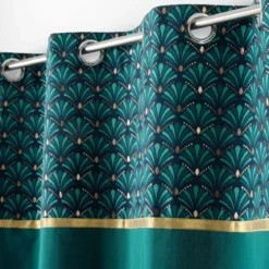 Tenda cotone (140 x 240 cm) Artchic Blu ottanio