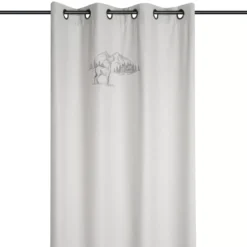 Tenda effetto lana (135 x 260 cm) Planay Ecru