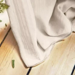 Tenda garza di cotone regolabile (280 x max 300 cm) Gaïa Beige pampa