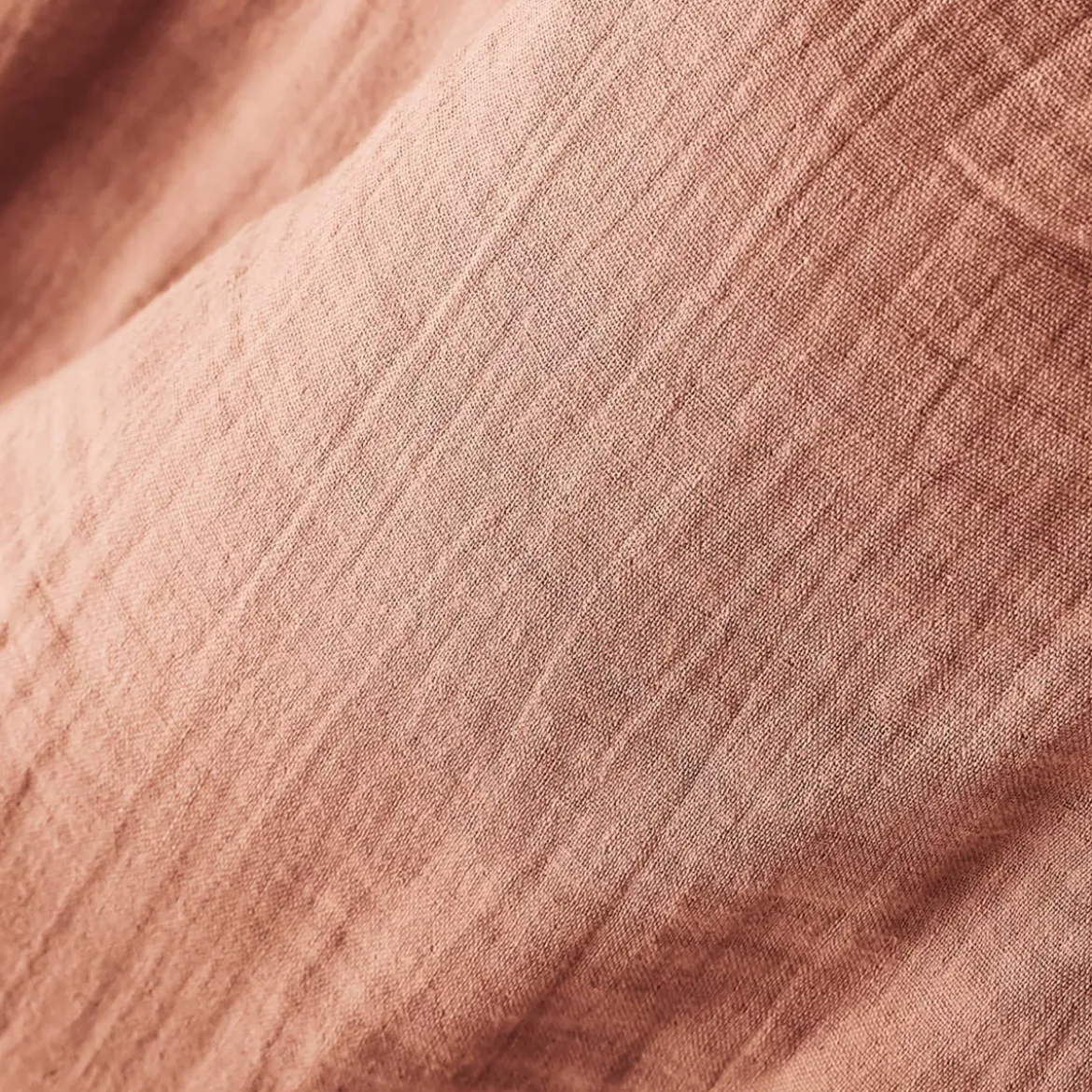Tenda garza di cotone regolabile (180 x max 300 cm) Gaïa Rosa pesca