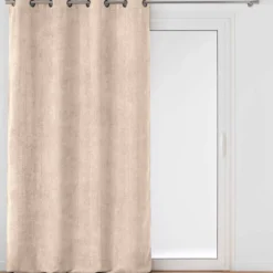 Tenda in velluto chenille (140 x 260 cm) Leo Ecru