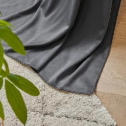 Tenda lyocell Tencel™ regolabile (140 x max 270 cm) Olivia Grigio granito