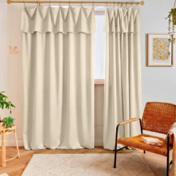 Tenda lyocell Tencel™ regolabile (140 x max 270 cm) Olivia Beige Pampa