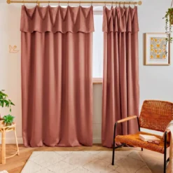 Tenda lyocell Tencel™ regolabile (140 x max 270 cm) Olivia Terracotta