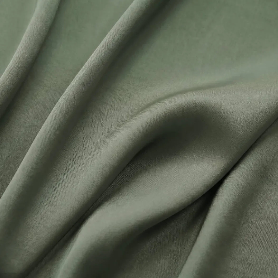 Tenda lyocell Tencel™ regolabile (140 x max 270 cm) Olivia Verde rosmarino