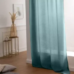 Tenda occhielli (140 x 260 cm) Béa Blu ottanio