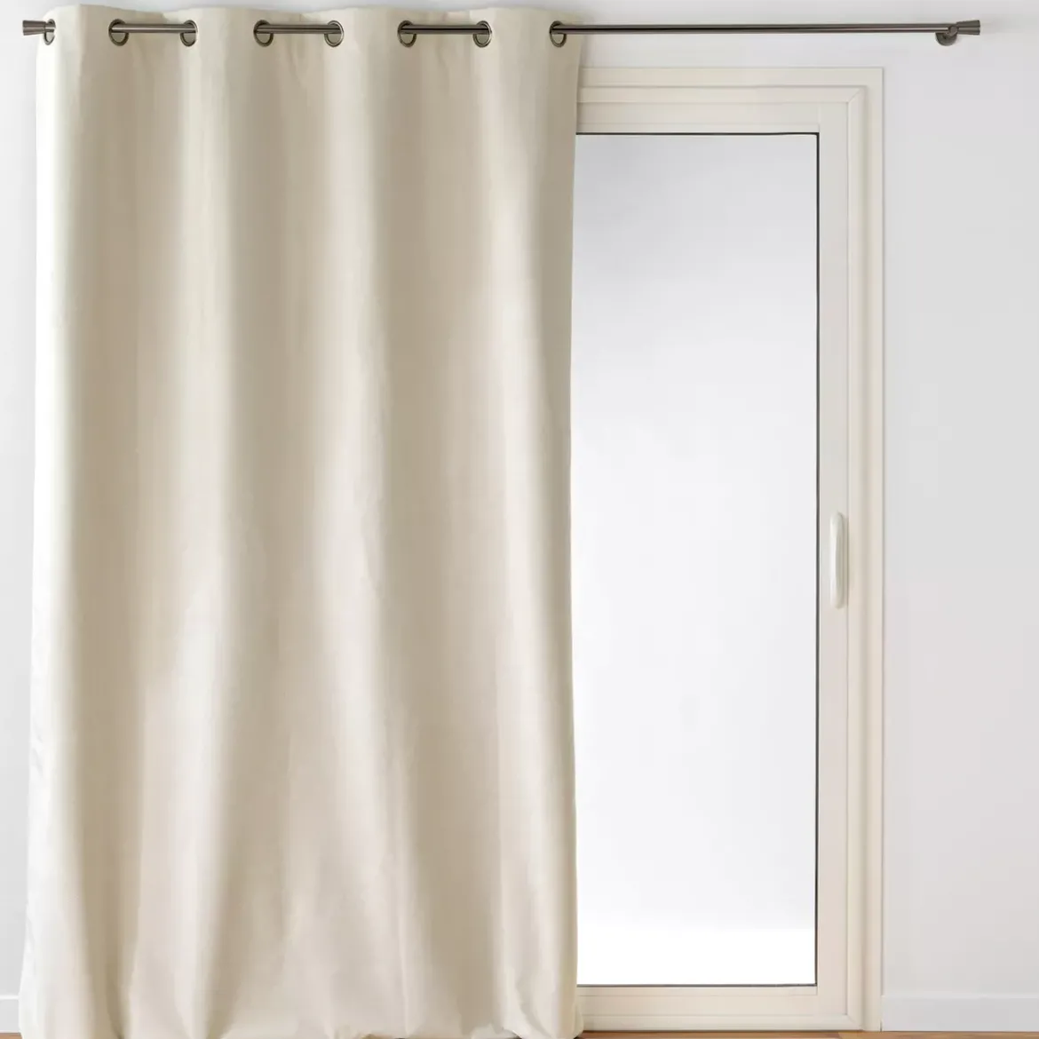 Tenda oscurante in velluto (140 x 260 cm) Olympe Ecru