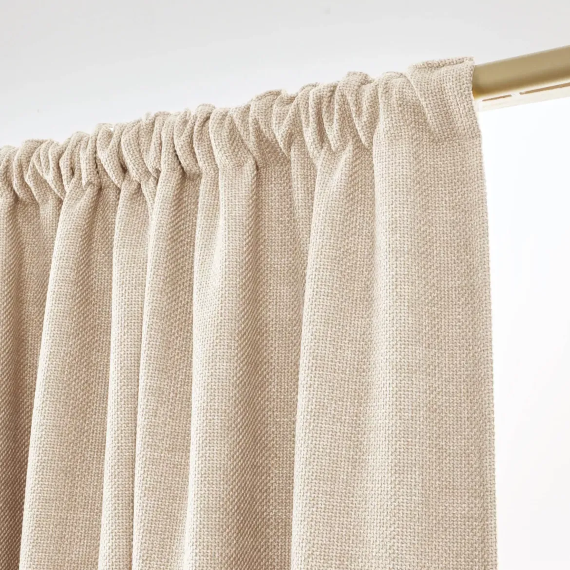 Tenda oscurante termica con passanti nascosti (140 x 240 cm) Alba Beige